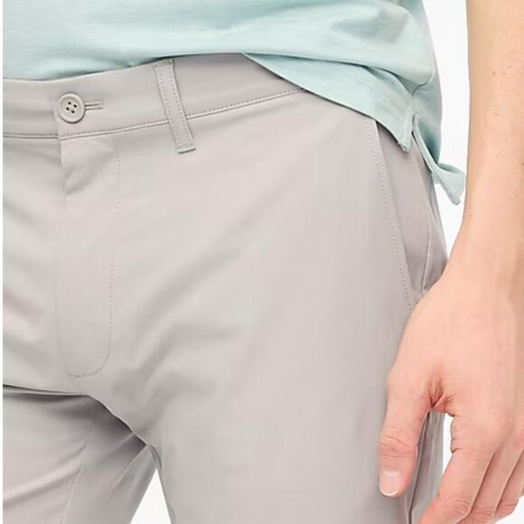 J. Crew Factory AA712 Slim-fit tech chino pant in Scarborough Grey NWT - Picture 4 of 11